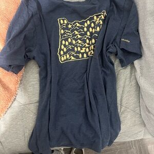 Columbia Kids Navy Blue Graphic T-Shirt